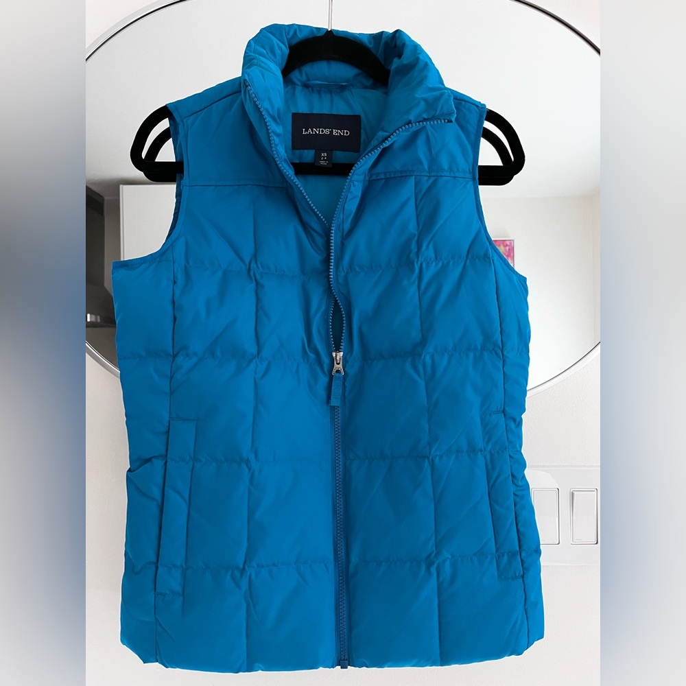 Lands' End Down/Feather Vest Size XS